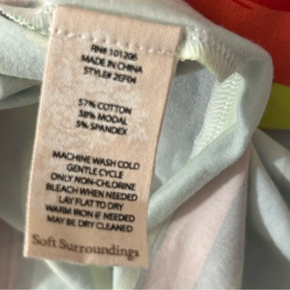 Soft surroundings v neck shift stripe dress - Picture 9 of 12